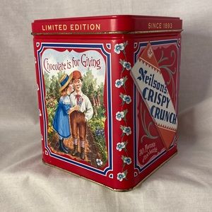 Neilson’s Crispy Crunch 6" Candy Tin ~ Chocolate is for Giving.